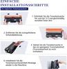 Instructions for installing a toner cartridge. Produktbild-Vorschau