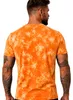 Herren T-Shirt | Sommershirt | Batik Optik | 2879 Orange L Produktbild-Vorschau 3