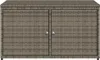 Gartenschrank Grau 110x55x60,5 cm Poly Rattan Produktbild-Vorschau 6