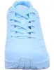 A front view of a single light blue sneaker against a white background. Anteprima dell’immagine prodotto