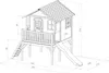 AXI Spielhaus Sophie mit grüner Rutsche | Stelzenhaus in Produktbild-Vorschau 3