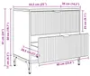 vidaXL Noční stolek černý 63,5 x 36 x 61 cm Materiál na Náhled obrázku produktu 8