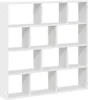A white cube shelf unit with 12 compartments against a white background. Voir les images du produit
