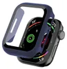 A dark blue protective case is shown partially covering a smartwatch. Produktbild-Vorschau