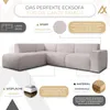 AX LIVING Couch Sofa L Form Didim L Creme – 292 cm, Produktbild-Vorschau 5