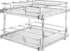 A two-tier pull-out cabinet organizer made of chrome-plated steel. Anteprima dell’immagine prodotto