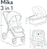 Lionelo Mika 3in1 Set Kinderwagen, Babywanne, Babyschale. Produktbild-Vorschau 8