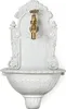 Wandbrunnen Gusseisen Weiß mit Messing-Wasserhahn Antikstil Produktbild-Vorschau 5