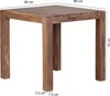 FineBuy Tavolo da pranzo in legno massiccio di acacia 80 x Anteprima dell’immagine prodotto 3