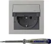 Gira Komplett-Set Klappdose – KlappSteckdose 0454600 1fach Produktbild-Vorschau 1