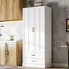 Armadio da cucina Merax, modello alto con 3 ripiani Anteprima dell’immagine prodotto 5