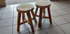Teakholz Teak Holz massiv Sitzhocker rund Semar aus einer Produktbild-Vorschau 3