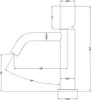 doporro Design Armatur in Matt Schwarz Waschbeckenarmatur Produktbild-Vorschau 7