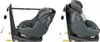 Two views of a car seat, one showing a support bar extended. Produktbild-Vorschau