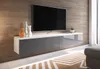 Tavolino per TV CERIEE 180 - bianco / grigio lucido Anteprima dell’immagine prodotto 3