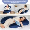 Tehotenský vankúš vankúš na bočný spánok v tvare písmena J Náhľad obrázku produktu 5