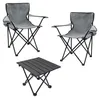 Camping Sitzgruppe 3-teilig mit Aluminium Klapptisch und Produktbild-Vorschau 1