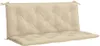 vidaXL Coussin pour banc de jardin Beige 120x(50+50)x7 cm Voir les images du produit 1