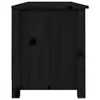 vidaXL Panca per scarpe nera 110x38x45,5 cm in legno di Anteprima dell’immagine prodotto 5