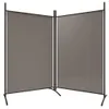 vidaXL 2-dielny paraván antracit 175x180 cm látka Náhľad obrázku produktu 5