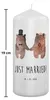 Mr. & Mrs. Panda Kerze Bär Heirat 19 x 8 cm - Weiß - Produktbild-Vorschau 2