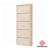 Alveon Schuhkipper Metall 5 Klappen schmal 51 x 15 x 170 cm Produktbild-Vorschau 3