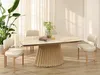 Designový rozkládací stůl 180(260)x98 FAMTIS - béžovozlatý Náhled obrázku produktu 4