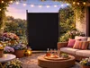 Paravent Outdoor Wetterfest 150 x 190 cm Schwarz | Produktbild-Vorschau 2