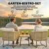 Outsunny Rattan Bistroset 3 teiligesGartenmöbel-Set mit 2 Produktbild-Vorschau 4