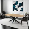Zita Home Table de salle à manger danoise ovale - 200 cm - Voir les images du produit 4