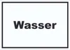 Wasser Schild mit Text Anschluss waagerecht A1 Rückseite Produktbild-Vorschau 1