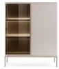 Selsey Tosena - Vitrine 2-türig mit LED - Greige Produktbild-Vorschau 6