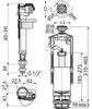 Alcadrain SA2000S 1/2" CHROOM spoelgarnituur met stopknop Productafbeelding-voorbeeld 2