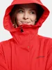 Close-up of a woman wearing a red parka. Produktbild-Vorschau