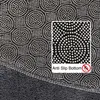 Tapis rond gris unicolor pour salon, en polyester, Voir les images du produit 4
