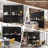 COSTWAY 3-delige roomdivider op wielen, inklapbare Productafbeelding-voorbeeld 7