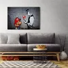 Leinwandbild polizist und spielfigur 60x40 cm Feeby grau Produktbild-Vorschau 2