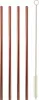Edelstahl 4er Set Trinkhalme 21,5cm Strohhalme Barzubehör Produktbild-Vorschau 1