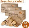 Borovice Palivové dřevo Palivové dřevo 90 kg dřeva Pro Náhled obrázku produktu 1