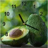 Wanduhr aus Glas mit Motiv Avocado Anschnitt- 30 x 30 cm - Produktbild-Vorschau 1