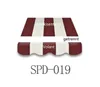 A diagram showing two parts of an awning fabric, labeled 'Markisentuch' and 'Volant', with the product code 'SPD-019' below. Produktbild-Vorschau