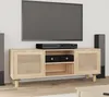 vidaXL TV-Schrank Braun 105x30x40 cm Massivholz Kiefer Produktbild-Vorschau 8