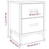 Nachttisch Braun 36x30x45 cm Massivholz Kiefer Produktbild-Vorschau 8