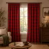2er Set Vorhänge Weihnachten Tartan Gardinen mit Produktbild-Vorschau 7