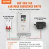 Inverter VEVOR VFD 5 HP 4 kW 18 A 1/3 AC 220 V in ingresso Anteprima dell’immagine prodotto 2