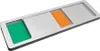 Plaque de porte "Vert-Orange-Rouge" argenté, dimension 178 Voir les images du produit 2
