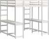 vidaXL Hochbett mit Schreibtisch & Leiter Weiß 160x200 cm Produktbild-Vorschau 5