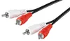 A pair of red and white RCA audio cables on a white background. Produktbild-Vorschau