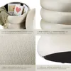 Tabouret ALTU rembourré avec rangement - Aspect velours Voir les images du produit 4