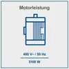 An illustration of a motor with its specifications. Produktbild-Vorschau
